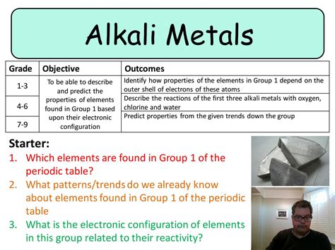 alkali metals characteristics